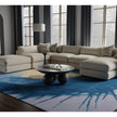 Feizy Kawai 8987F Modern Abstract Rug in Blue/Gold/Gray