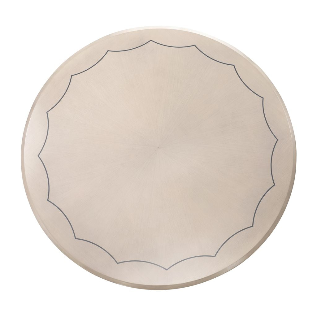Michael Amini Fantosini Round Dining Table - Silver