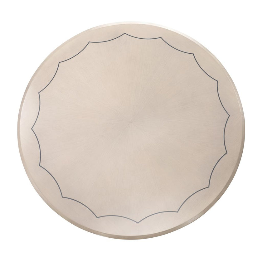 Michael Amini Fantosini Round Dining Table - Silver