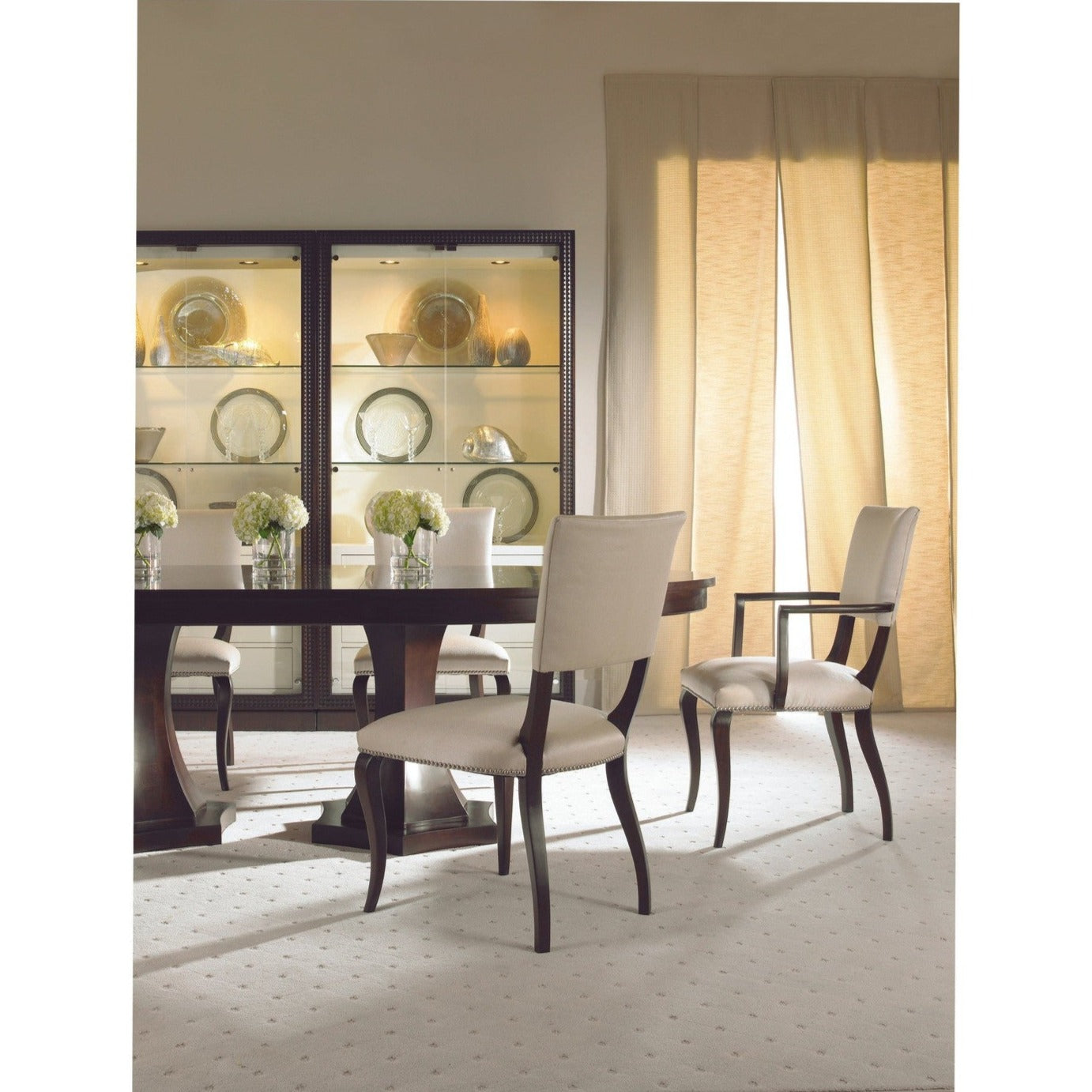 Century Furniture Double Pedestal Dining Table