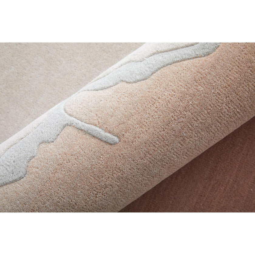 Feizy Katya 8989F Modern Gradient & Ombre Rug in Pink/Ivory