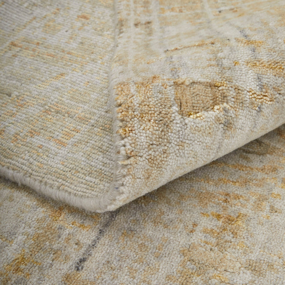 Feizy Eastfield 69FPF Modern Abstract in Yellow/Ivory/Gold