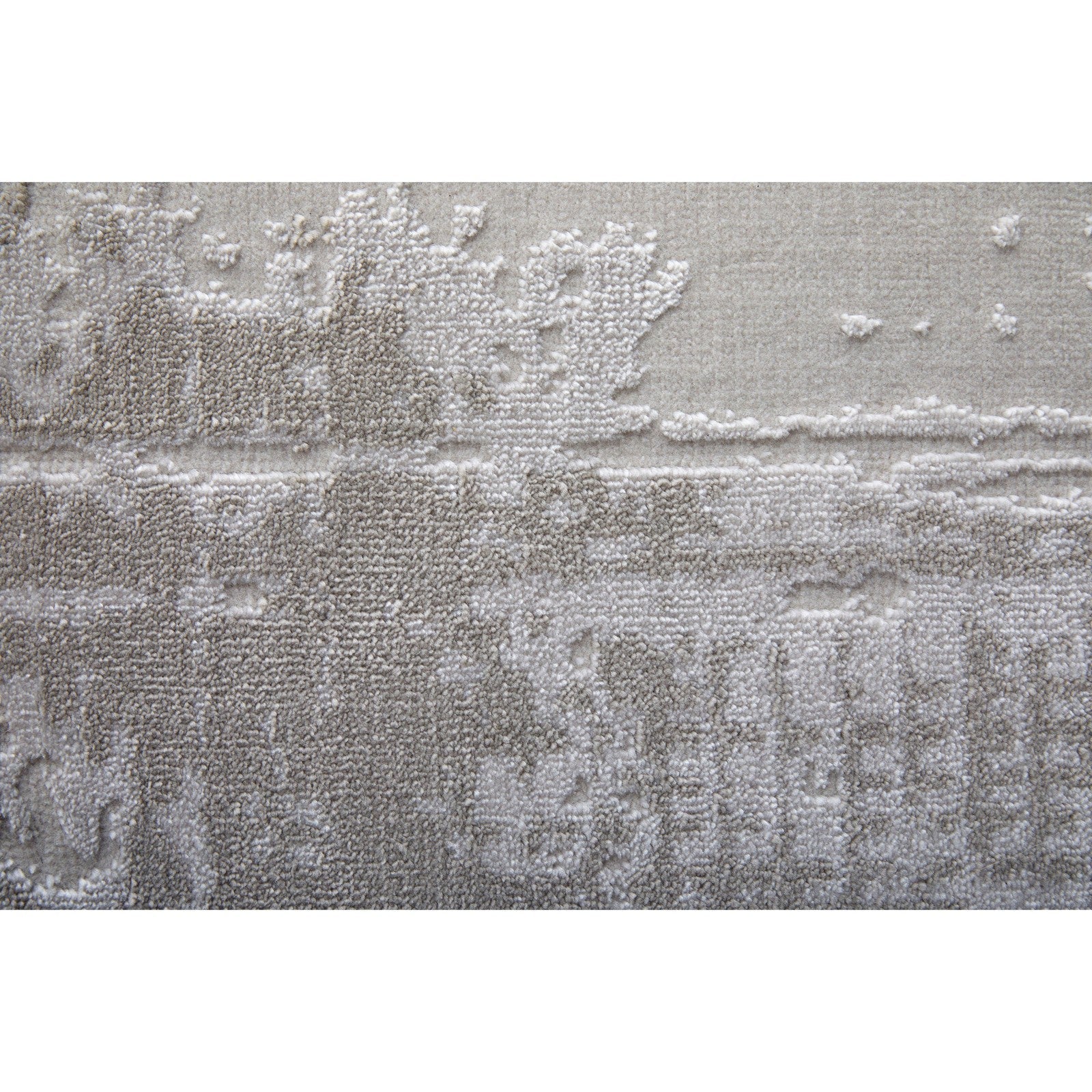 Feizy Prasad 39NAF Modern Abstract in Ivory/Taupe/Silver