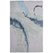 Feizy Kawai 8986F Modern Abstract Rug in Green/Blue/Ivory