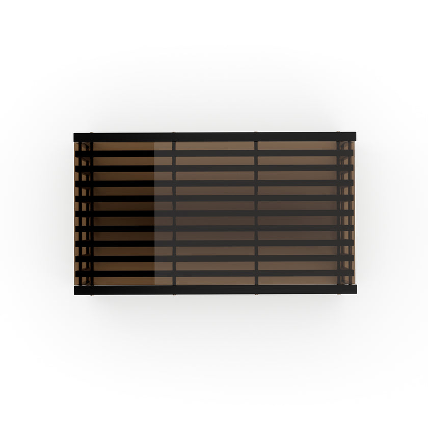 Caracole Pinstripe Dark Cocktail Table