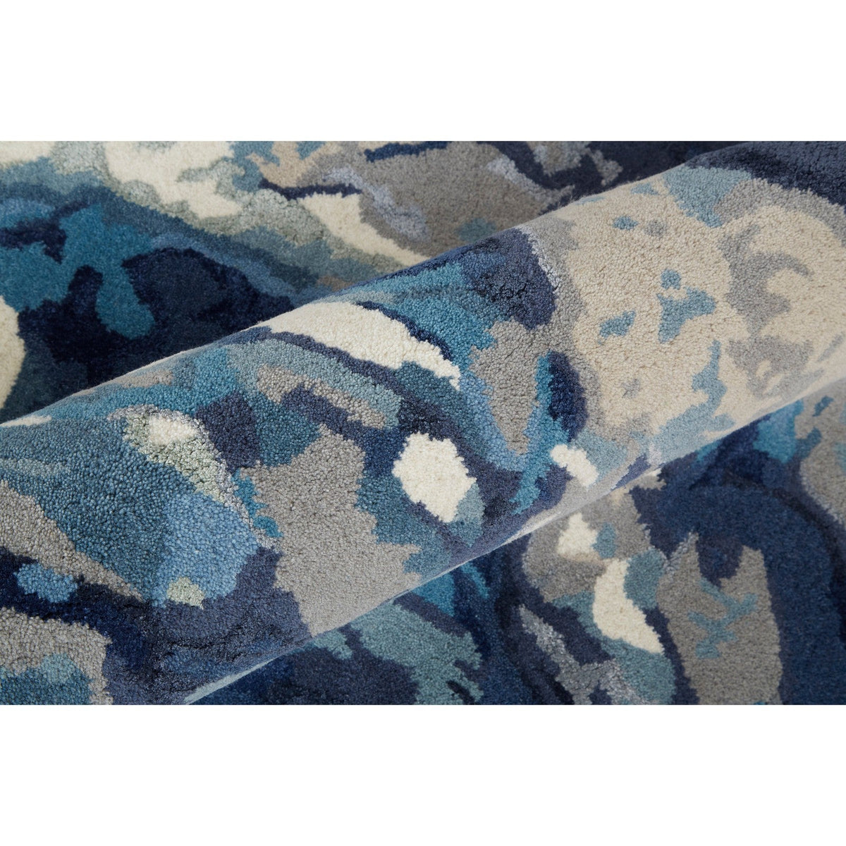 Feizy Dafney 8871F Transitional Floral & Botanical in Blue
