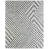 Feizy Wallace 8A42F Modern Geometric Rug in Gray/Ivory