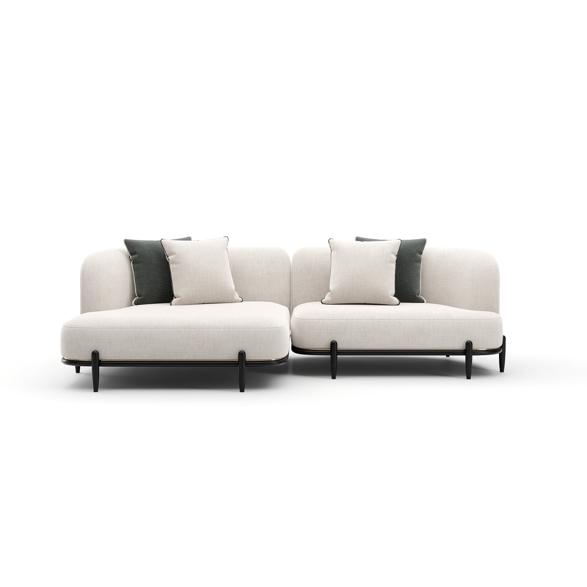 Caracole Madera Sectional