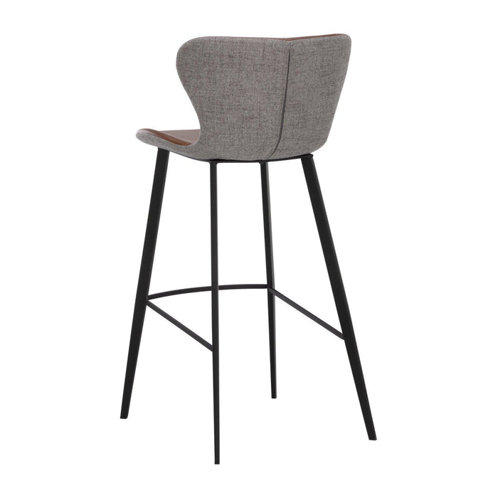 Sunpan Arabella Barstool - Bravo Cognac / November Grey