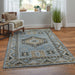 Feizy Fillmore 6935F Traditional Medallion Rug in Blue/Green