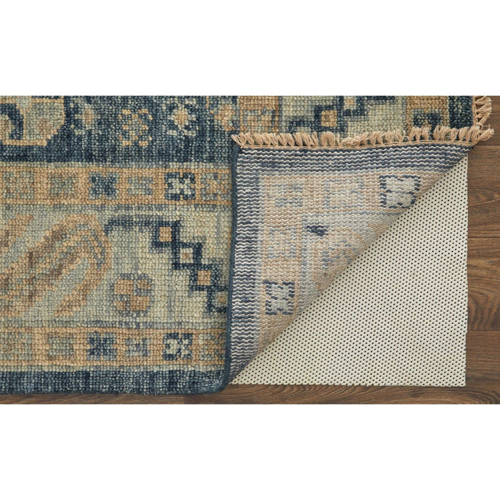 Feizy Fillmore 6943F Traditional Diamond Rug in Blue/Ivory