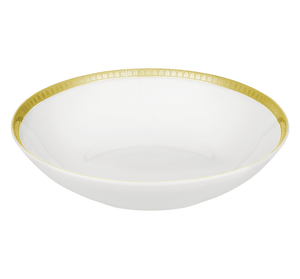Christofle Malmaison Porcelain Soup-Cereal/Pasta Bowl Gold 19 Cm