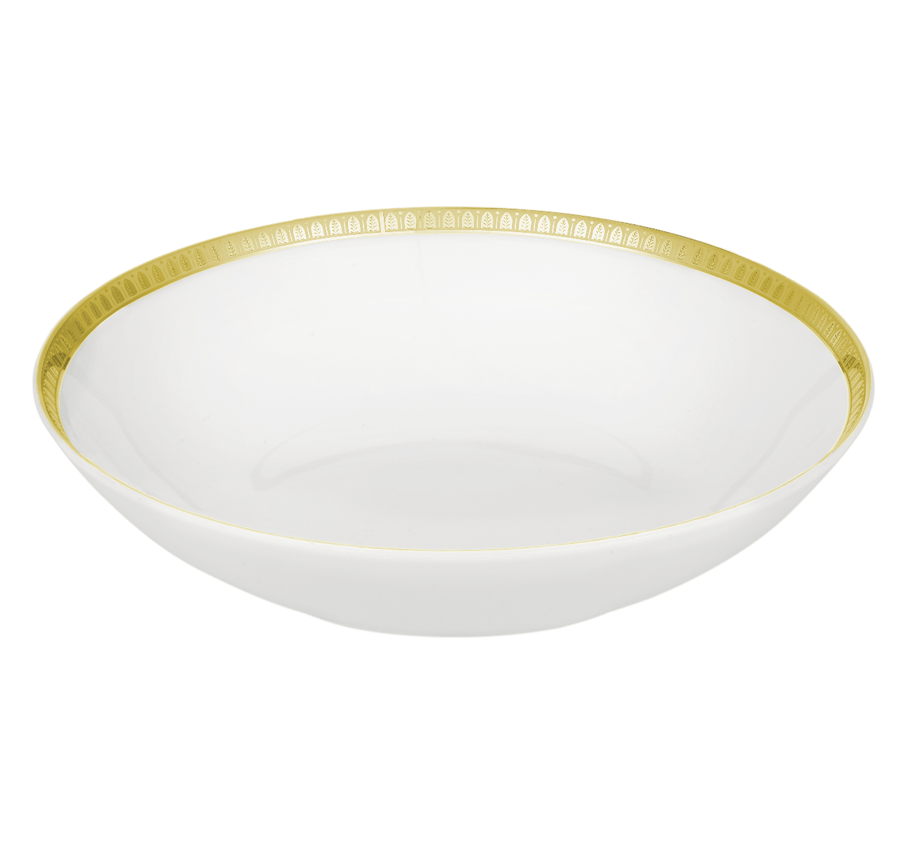 Christofle Malmaison Porcelain Soup-Cereal/Pasta Bowl Gold 19 Cm
