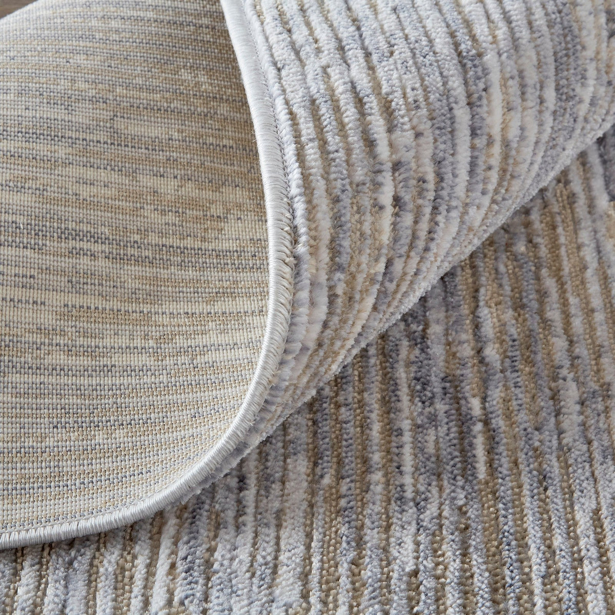 Feizy Laina 39GAF Transitional Distressed in Taupe/Silver/Tan
