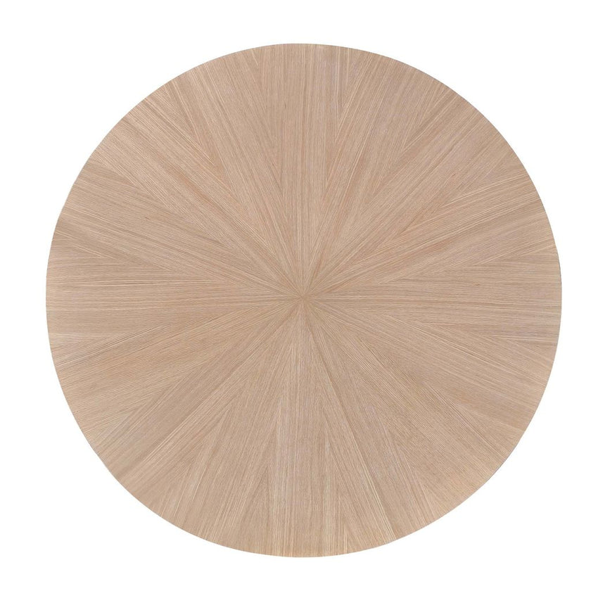 Michael Amini West Kensington Round Dining Table - Sea Salt Caramel