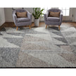 Feizy Alford 6910F Modern Geometric in Ivory/Gray/Taupe