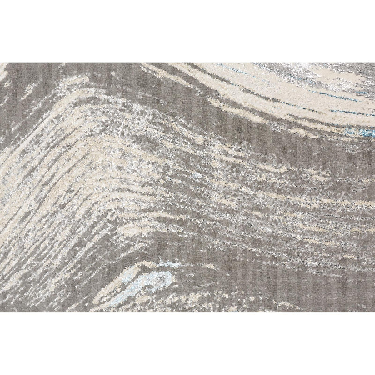 Feizy Azure 3524F Modern Abstract Rug in Gray/Ivory/Blue
