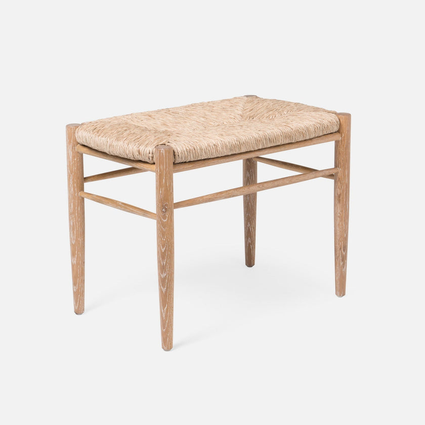 Colwyn Woven Rush Bench