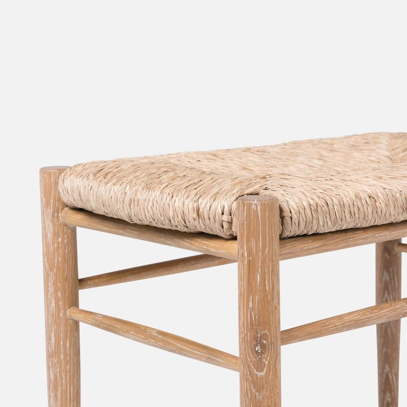 Colwyn Woven Rush Bench