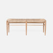 Colwyn Woven Rush Bench