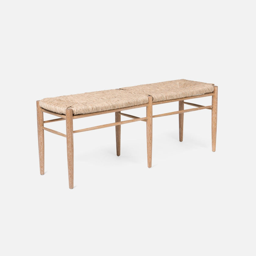 Colwyn Woven Rush Bench