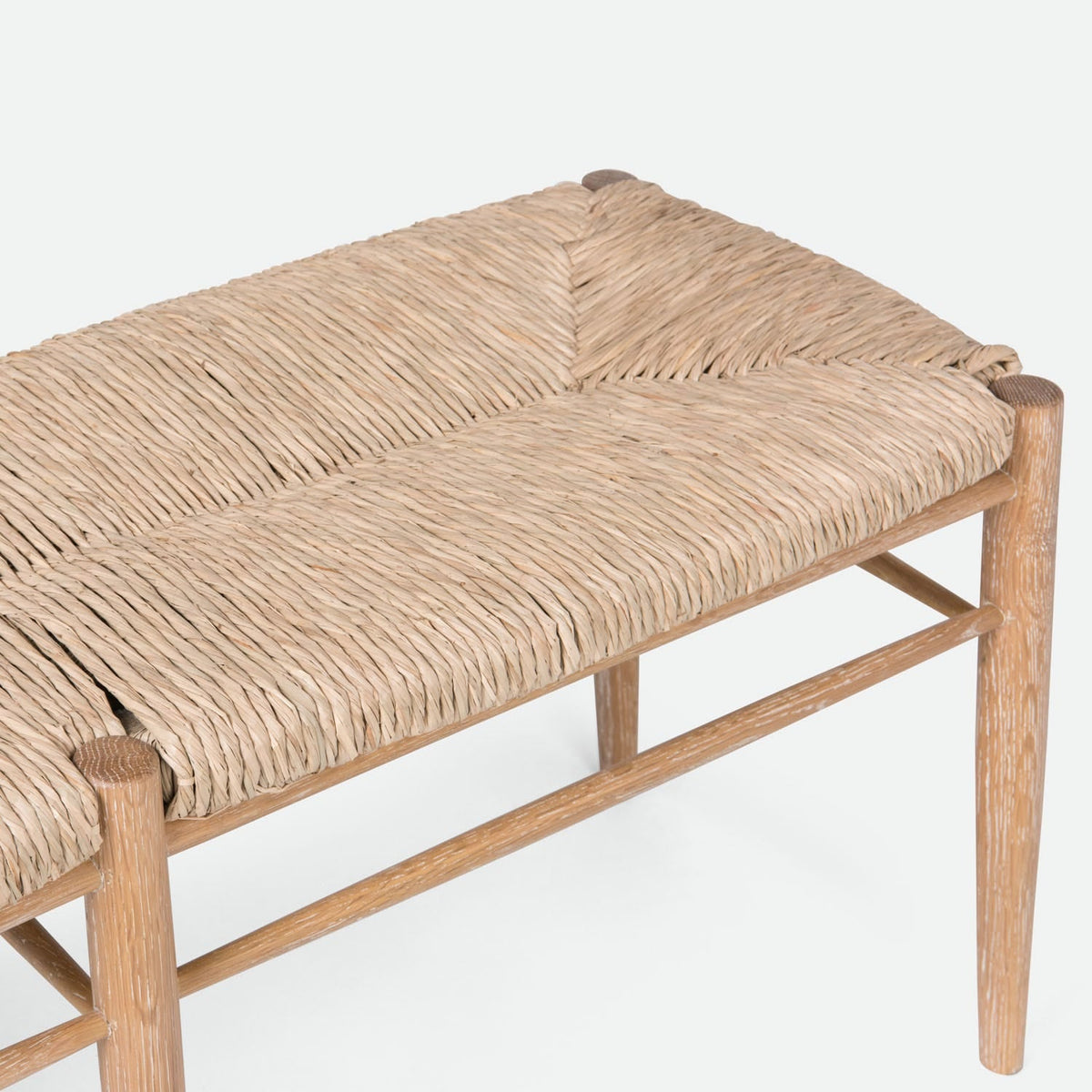 Colwyn Woven Rush Bench
