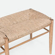 Colwyn Woven Rush Bench