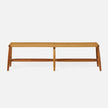 Corenne Handwoven Teak Accent Bench