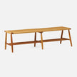 Corenne Handwoven Teak Accent Bench