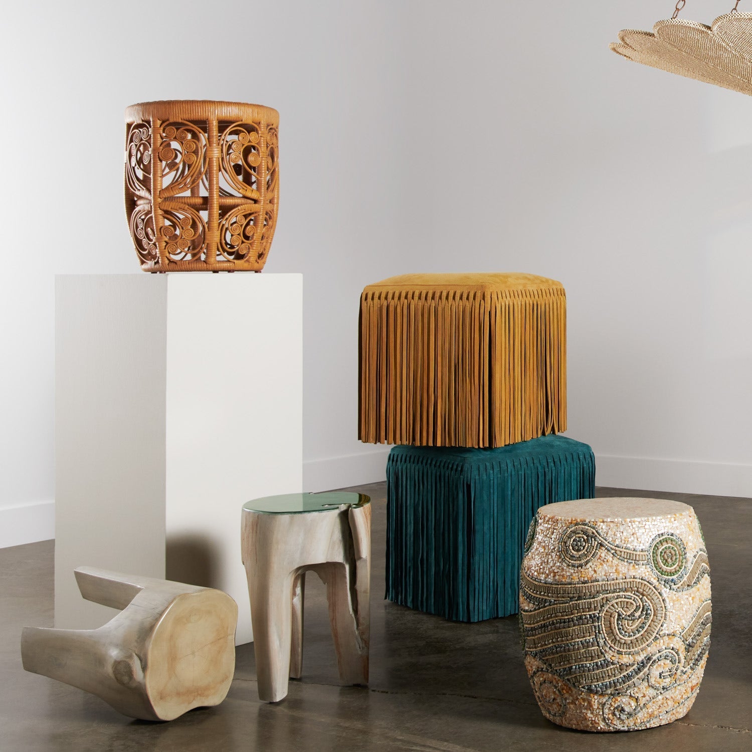 Hallie Modern Designer Console Stool