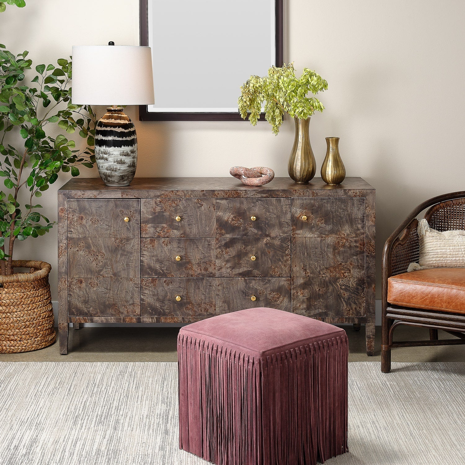 Hallie Modern Designer Console Stool