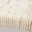 Nico White Fabric Bench