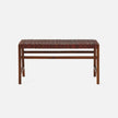 Percy Full-Grain Leather Bench