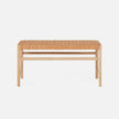 Percy Full-Grain Leather Bench