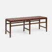 Percy Full-Grain Leather Bench