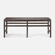 Percy Full-Grain Leather Bench