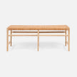 Percy Full-Grain Leather Bench