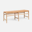 Percy Full-Grain Leather Bench