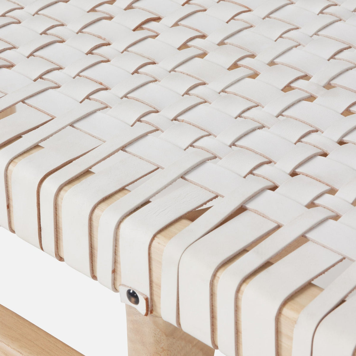 Percy Full-Grain Leather Bench