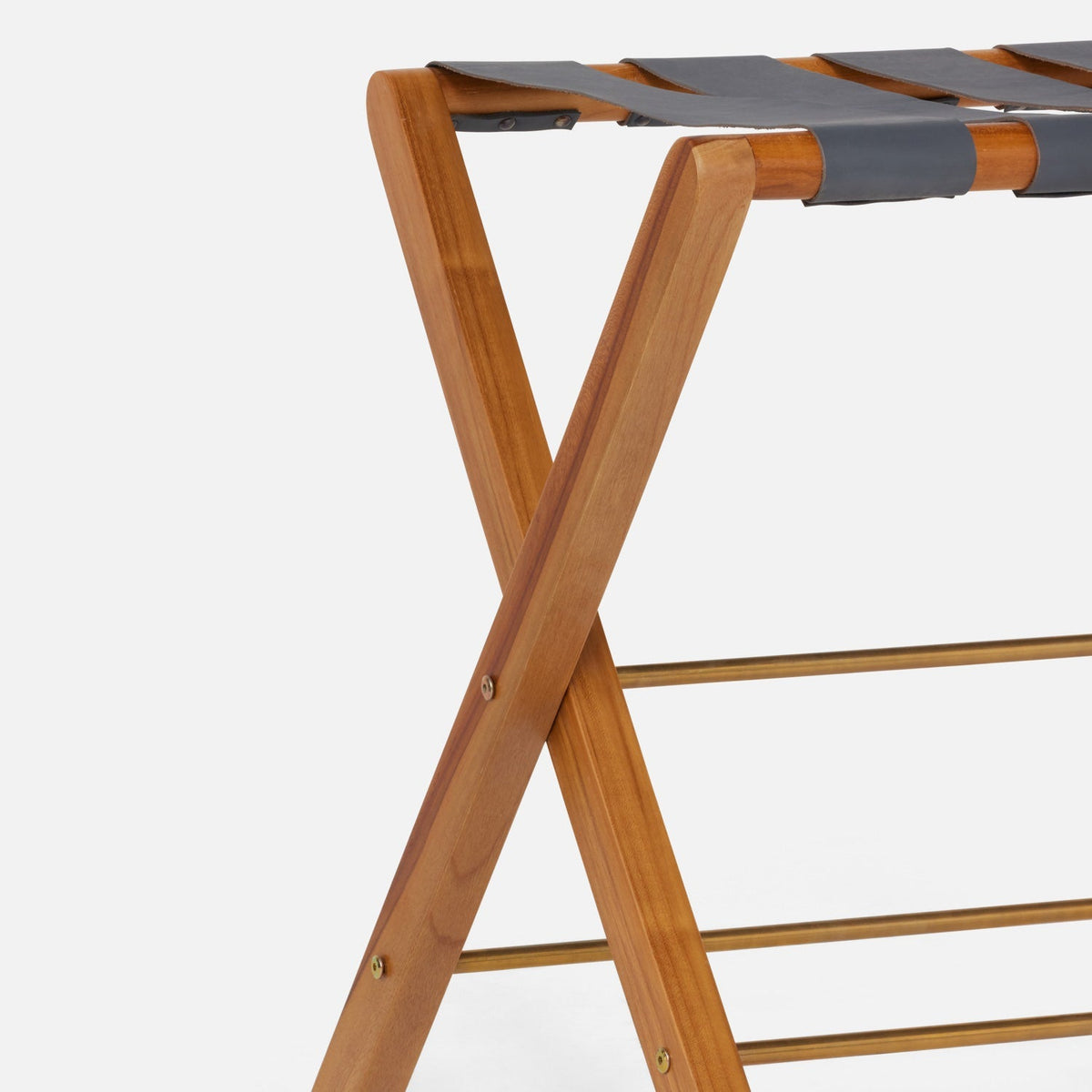 Made Goods Walvia Wood Folding Luggage Rack