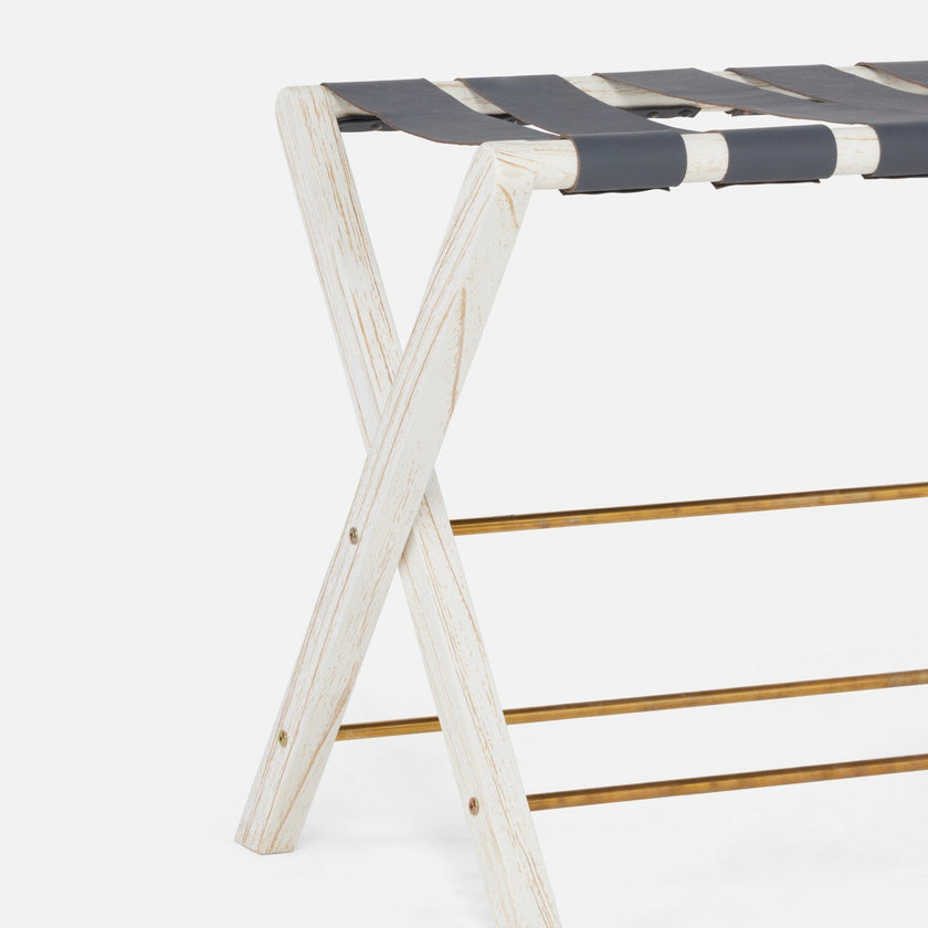 Made Goods Walvia Wood Folding Luggage Rack