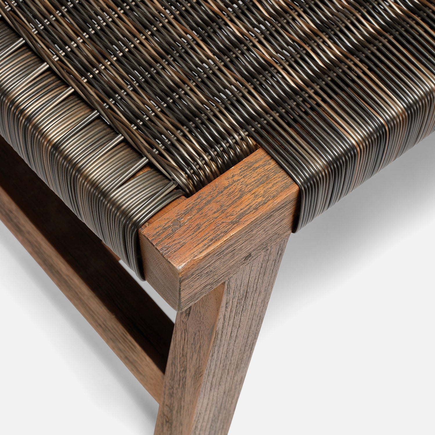 Wentworth Faux Rattan Bench