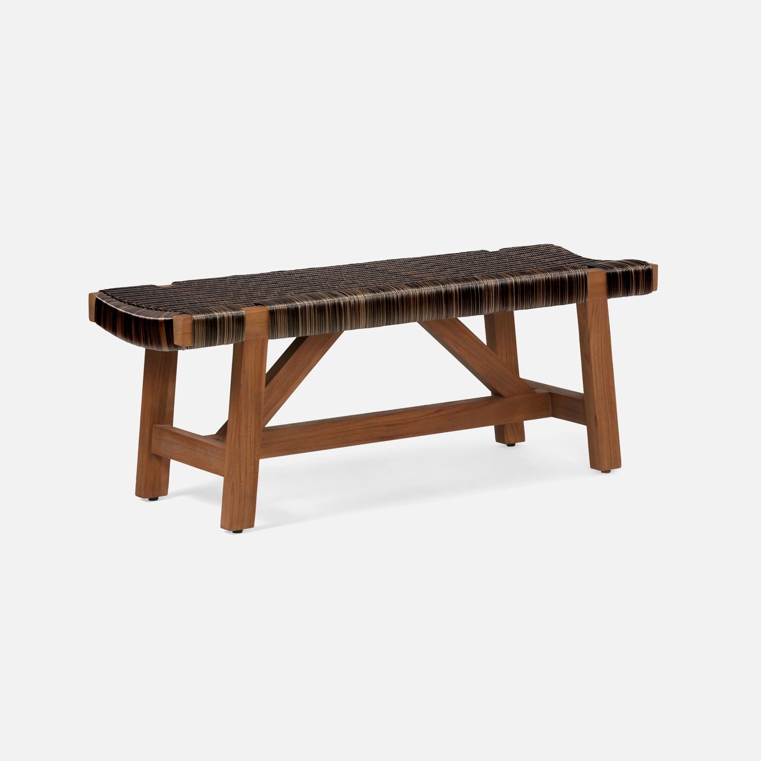 Wentworth Faux Rattan Bench