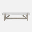 Wentworth Faux Rattan Bench