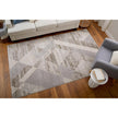 Feizy Vancouver 39NRF Modern Geometric Rug in Tan/Brown/Ivory