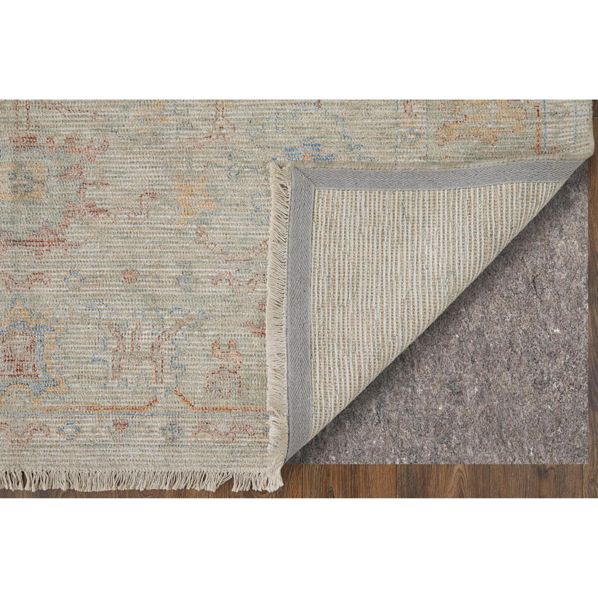 Feizy Caldwell 8978F Transitional Floral & Botanical Rug in Brown/Tan/Blue