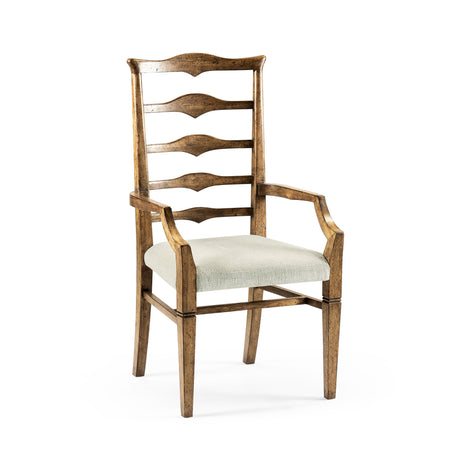 Jonathan Charles Casual Accents Pompano Ladderback Arm Chair - Set of 2