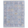 Feizy Caldwell 8979F Transitional Floral & Botanical Rug in Blue/Yellow/Orange