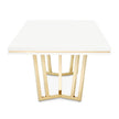 Michael Amini Palm Gate Rectangular Dining Table - Cloud White
