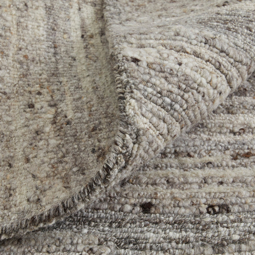 Feizy Navaro 8912F Modern Abstract Rug in Gray/Ivory/Taupe